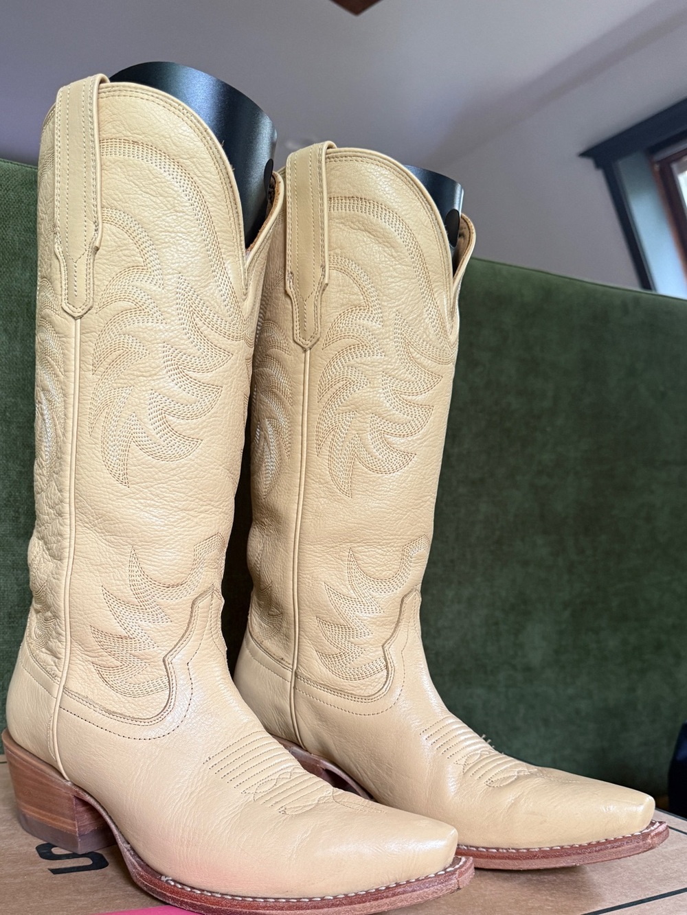 Tecovas Annie Marigold Leather Western Boots